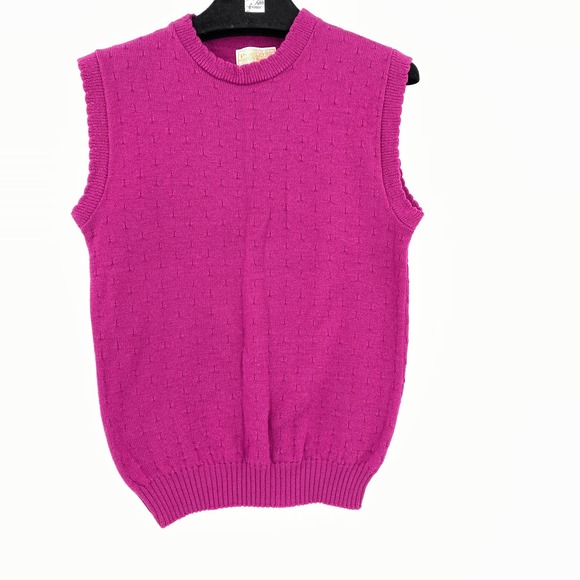Pendleton Jackets & Blazers - Pendleton Women's Fuchsia Pullover Vest Virgin Wool Size Small